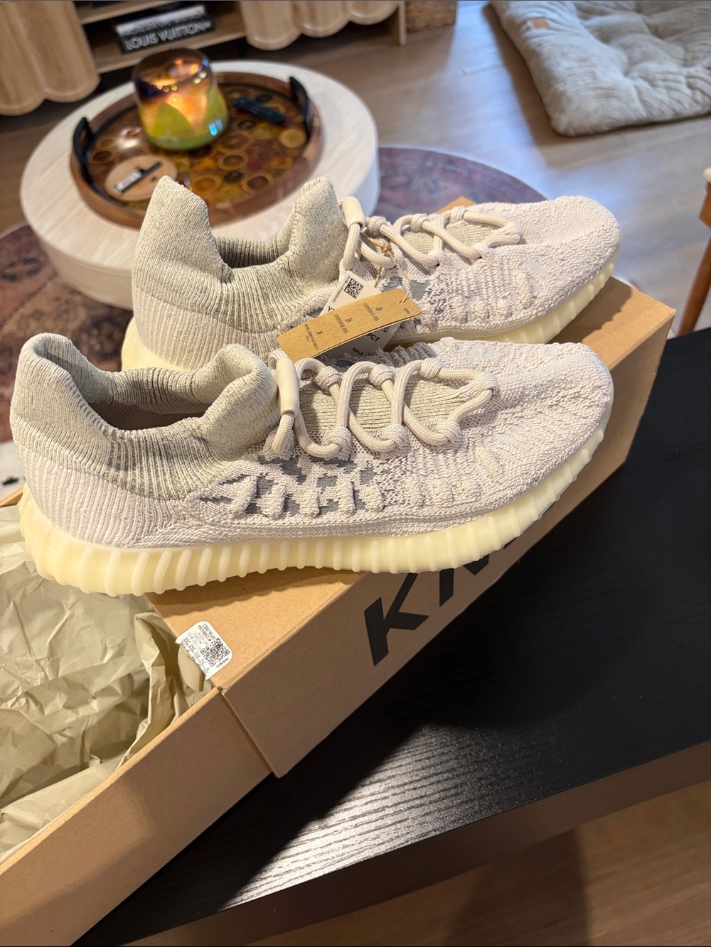 Yeezy Boost 350 V2 Cream/Light Neutral Knit Sneakers